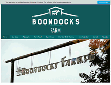 Tablet Screenshot of boondocksfarms.com